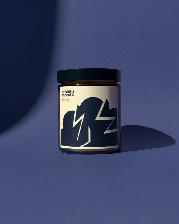 BURZA – intensywna świeca sojowa z szałwią (180 ml)