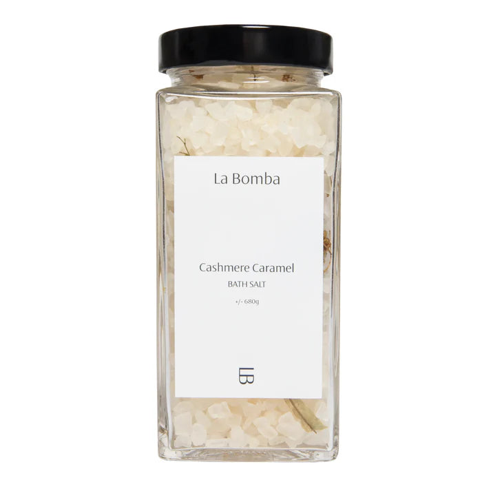 Cashmere Caramel Bath Salt, sól do kąpieli – naturalna sól do kąpieli La Bomba