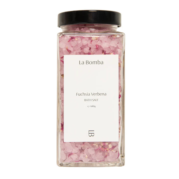 Fuchsia Verbena Bath Salt, sól do kąpieli – naturalna sól do kąpieli La Bomba