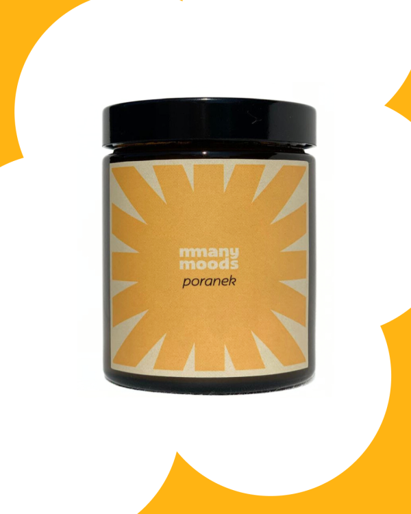 Świeca sojowa PORANEK – cytrusowa energia na dobry nastrój (180 ml)