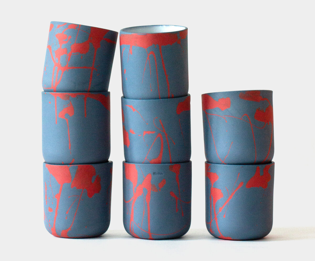 Kubek Splash Blue – Hadaki – ceramiczny kubek handmade Hadaki