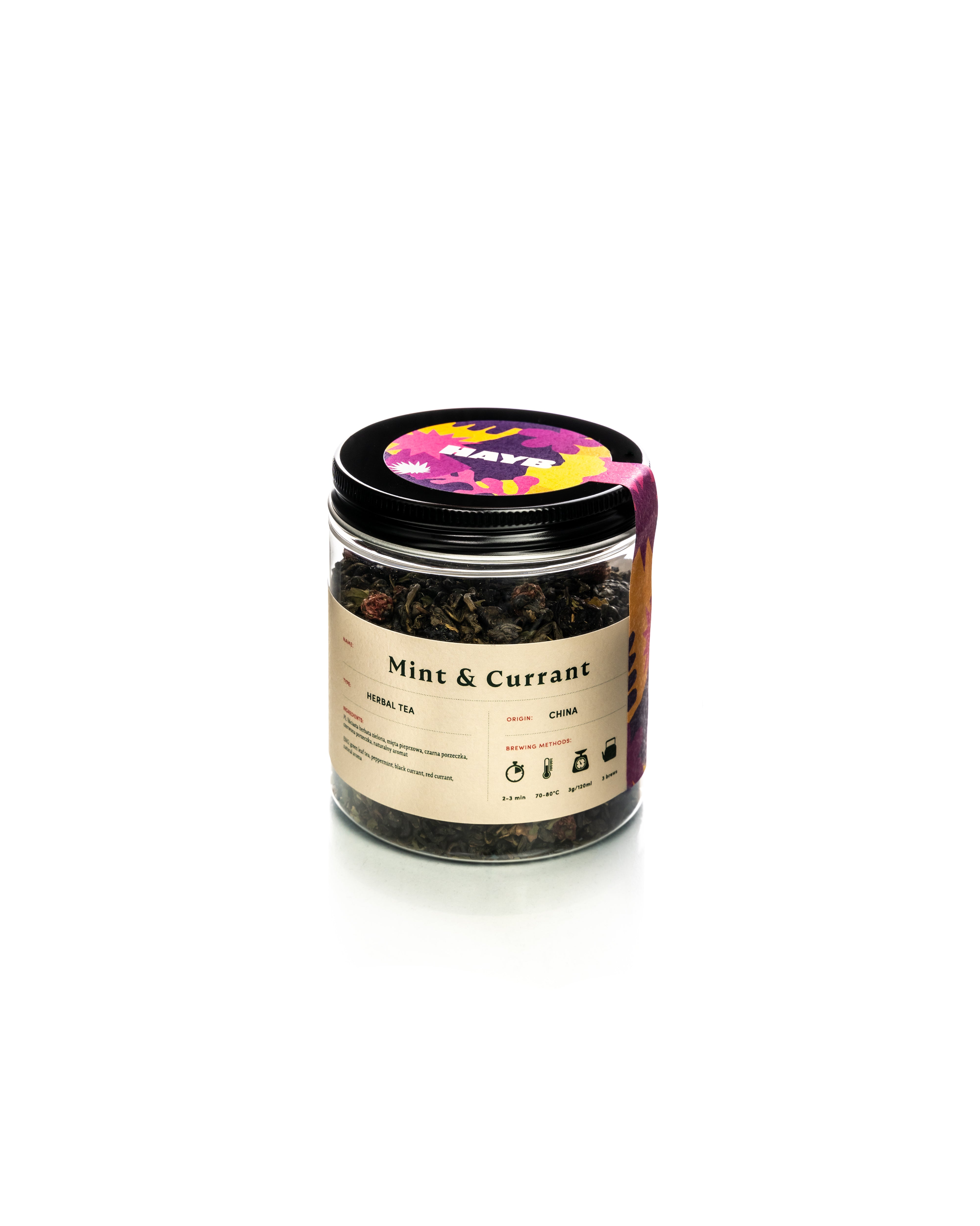 Herbata Mięta & Porzeczka – liściasta (70 g)