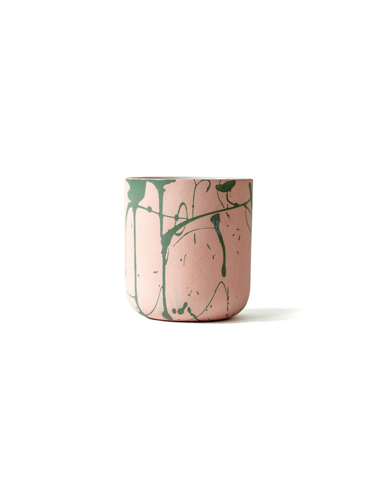 Kubek Pollock Pink 280 ml – Hadaki, ręcznie robiona kamionka, na białym tle