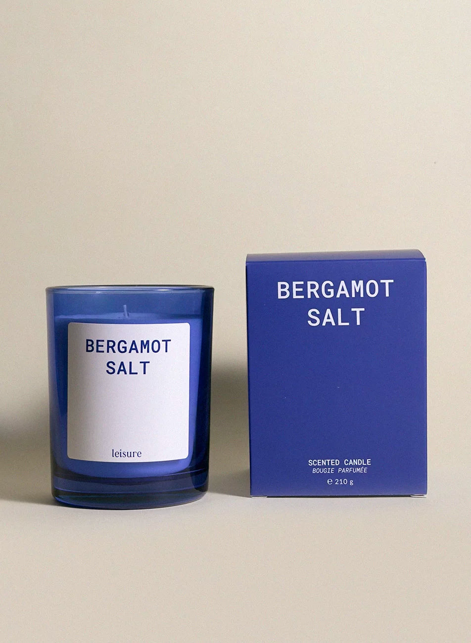 Świeca zapachowa Bergamot & Salt – Coastal Minimalism – świeca sojowa zapachowa Leisure