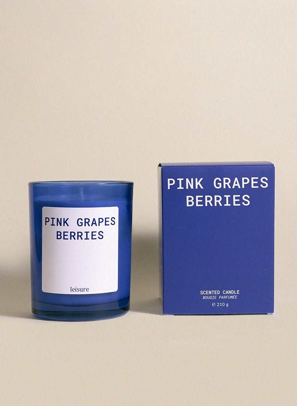 Świeca zapachowa Pink Grapes & Berries – Electric Fruit – świeca sojowa zapachowa Leisure