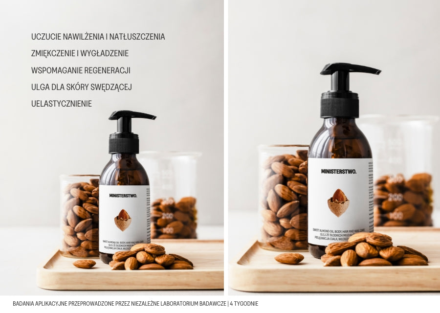 Olej migdałowy | Olejek pielęgnacyjny do ciała i włosów