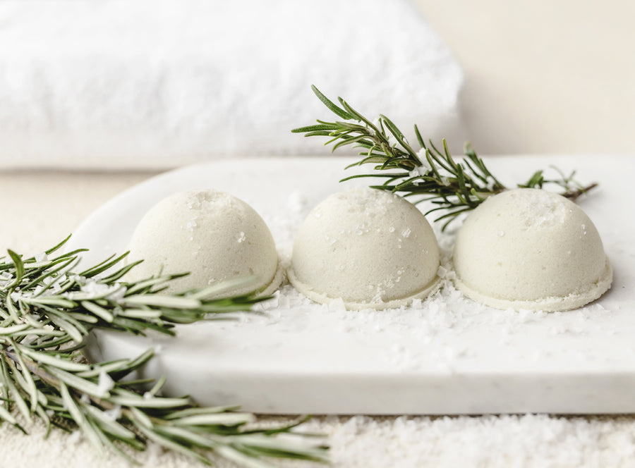 Rozmaryn + sól – półkula kąpielowa  60 g