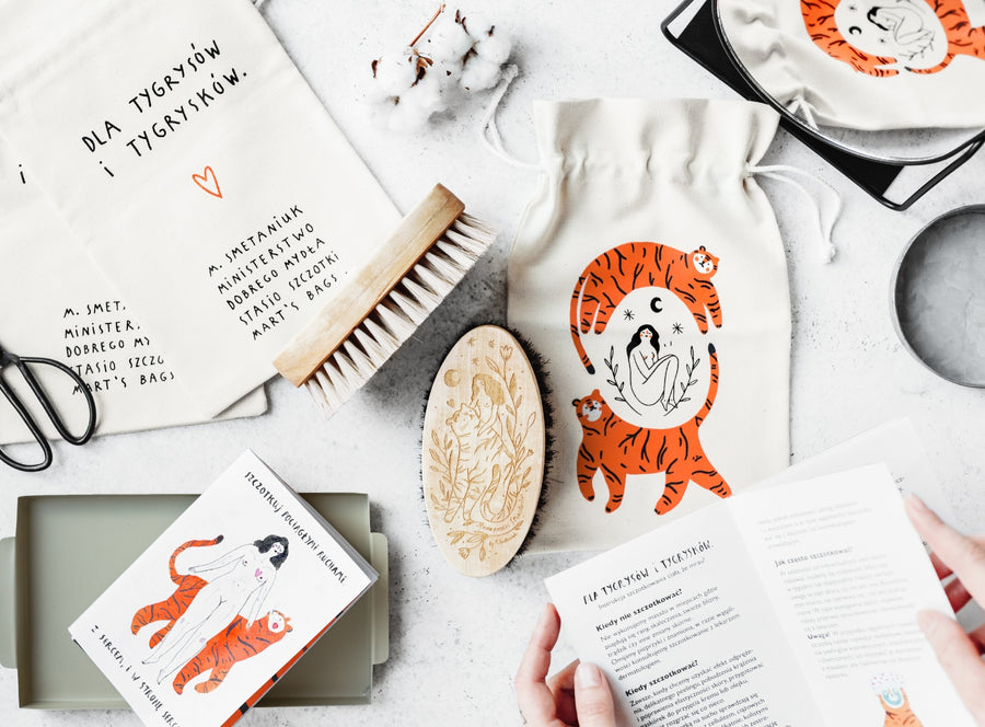 Szczotka do masażu ciała | Jasne włosie